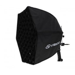 Softbox hexagonal VISICO EB-068 cu grid / grila 60cm