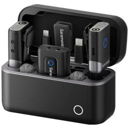 Kit lavaliere wireless Saramonic Mix, 2x microfon, 1x receptor, USB-C, Lightning