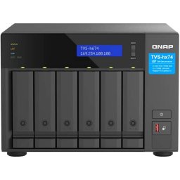 NAS TVS-h674-i5-32G 6x0HDD Intel Core i5-12400 32GB 128GB SODIMM DDR4 Negru