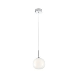Redo 01-2081 - Lampă suspendată pe cablu KIWI 1xG9/40W/230V, Ø 12 cm, crom lucios/alb