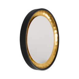 Eglo 425062 - Oglindă de perete BONTANG, Ø 90 cm, negru/auriu