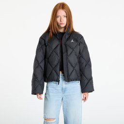 Jacheta Jordan Brooklyn Women's Quilted Puffer Jacket Black/ White