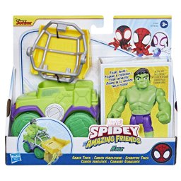SPIDEY PRIETENII EXTRAORDINARI SET MASINUTA SI FIGURINA SI ACCESORIU HULK SuperHeroes ToysZone