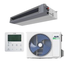 Aparat de aer conditionat pentru conducte AUX AUMD-H24/NDR3HM2B + AL-H24/NDR3HB2(U), 24000 BTU, 45 m², R-32, Alb