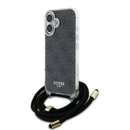 Husa Husa pentru iPhone 16 - Crossbody Cord 4G Print (GUHCP16SHC4SEK) - Black