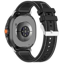 Curea pentru Samsung Galaxy Watch8 40mm/Watch8 44mm/Watch8 Classic - Techsuit Watchband (W051) - Black