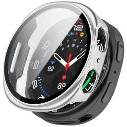 Husa pentru Samsung Galaxy Watch8 40mm + Folie - Techsuit Defense360 Pro - Silver