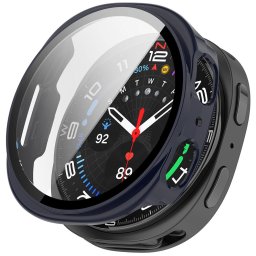 Husa pentru Samsung Galaxy Watch8 44mm + Folie - Techsuit Defense360 Pro - Oxford Blue
