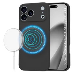 Husa Husa pentru iPhone 17 Pro Max - Techsuit SoftFlex MagSafe - Black