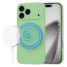 Husa Husa pentru iPhone 17 Pro Max - Techsuit SoftFlex MagSafe - Mint Green