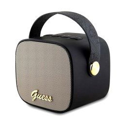 Boxa portabila Boxa Portabila Bluetooth 5.3, TWS, 5W, AUX, TF Card - Guess Wireless Speaker PU Leather 4G Script Logo (GUWSB2P4SMK) - Black