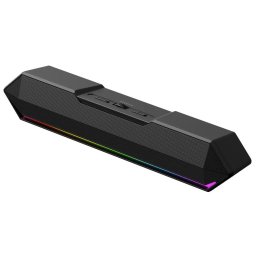 Boxa portabila USB-C, Bluetooth 5.3, TWS, Lumini LED, AUX, TF, FM, IPX5, 10W, 1200mAh SK772BT Negru