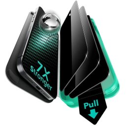 Folie pentru iPhone 17 Air (set 3) - ESR Privacy Armorite Screen Protector UltraFit - Black