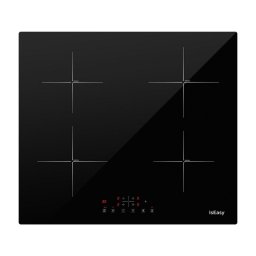 Plita Plita cu Inductie Incorporabila 4 Zone de Gatit 60 cm Negru Touch Control, Booster, Timer Electronic, Protectie Copii
