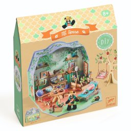 Casuta miniaturala de asamblat si colorat Olive, Djeco