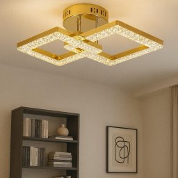 Lustra LED 50W Ceiling 2 Glam Auriu, Telecomanda