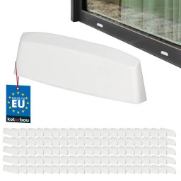 Capac de drenaj pentru ferestre PVC alb 45 mm set de 100 buc.