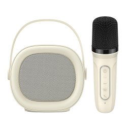 Boxa portabila Boxa Portabila Karaoke cu Microfon, Bluetooth 5.3, Type-C, TF, AUX, 1200mAh - Havit (SK819BT) - Beige
