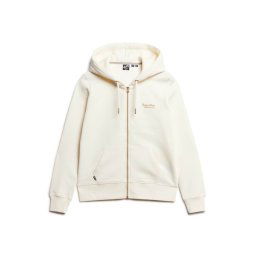 Superdry Hanorac 'Essential' auriu / alb lână