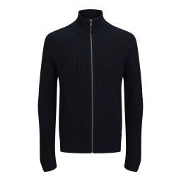 JACK & JONES Geacă tricotată 'JJPANNEL' albastru noapte