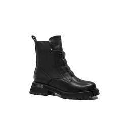 Ghete damă înalte Feeling, negre, din piele naturală FLGZ031-07N-36 EU