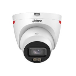 Camera IP Dahua 2MP dome cu LED alb 30m, audio, PoE, IP67