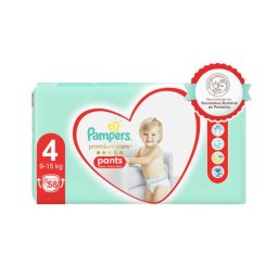 Scutece-chilotel Pampers Premium Care Pants Mega Box Marimea 4, 9-15 kg, 58 buc