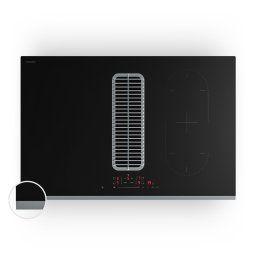 Klarstein Verosteel plită cu inducție și hotă integrată, elegantă, minimalistă, puternică 8400W 80cm (IR474F-S4-80-0)