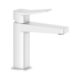 KFA Armatura 4522-815-44 - Baterie pentru lavoar MALAGA 15,9 cm, albă, cu ventil de scurgere click-clack