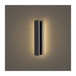 Brilagi - Aplica de exterior LED LINEAR, 8 W, 230 V, 3000 K, IP65, negru