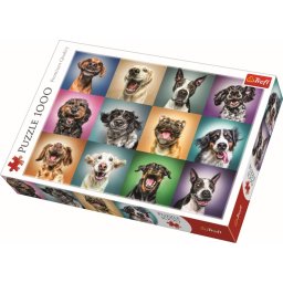 PUZZLE TREFL 1000 PORTRET CATELUSI SIMPATICI