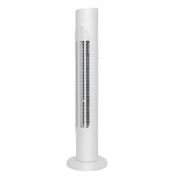 Ventilator Tower Elite ETTF-0331, 50W, 3 viteze, Temporizator, LED, Funcționare silențioasă, Telecomandă, Alb