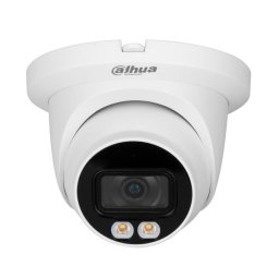 Camera supraveghere Dahua 2MP Full-Color, LED alb 30m, microfon, IP67, PoE