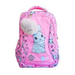 Ghiozdan clasele I-IV, 3 compartimente, Majewski, Gama St. Right, Colectia Cute Rabbit 2025, BP-26