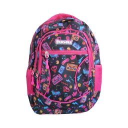 Ghiozdan clasele I-IV, 1 compartiment, 3 buzunare, Durable, model pentru fete
