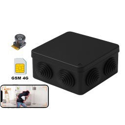 Doza de Cabluri cu Camera Video si Microfon Spion HD GSM 4G/5G - Transmisie in Timp Real prin Internet Folosind Cartela SIM - Nu Necesita Router Wi-Fi - Senzor de Miscare - Aplicatie iOS/Android [Y10]