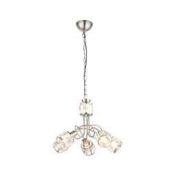 Globo 54356-5H - Candelabru LED KRIS 5xE14/40W/230V + LED/5W pe șir