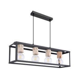 Lustră pe cablu Globo 15476-4H HAGAR 4xE27/60W/230V