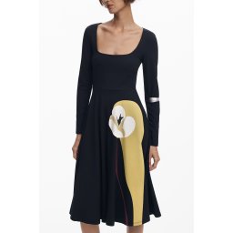 Rochie midi cu imprimeu pentru femei