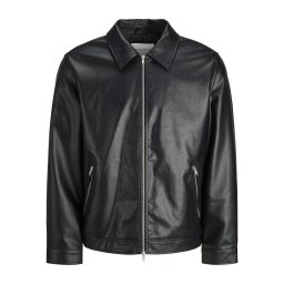 JACK & JONES Geacă de primăvară-toamnă negru