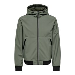 Only & Sons Geacă de iarnă 'ONSBOWIE' oliv / negru