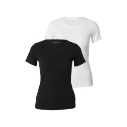 Tommy Hilfiger Underwear Maiou negru / alb