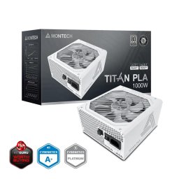 Sursa Titan PLA 1000W 80 PLUS & Cybenetics Platinum, modular, PCIe 5.1 - 1000 Watt, Alb