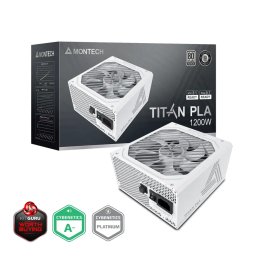Sursa Titan PLA 1200W 80 PLUS & Cybenetics Platinum Netzteil, modular, PCIe 5.1 1200 Watt, Alb