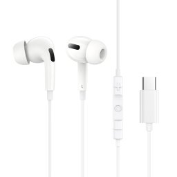Casti C18, In-Ear, Wired, Alb
