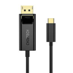 Choetech XCP-1801BK Cablu USB-C către Display Port, 1,8 m (negru)
