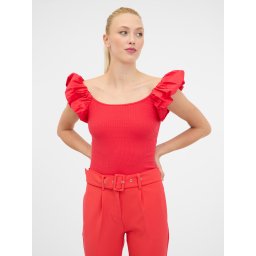 Orsay Red Women's Short Sleeve T-Shirt - Women's