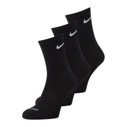 Nike Sportswear Șosete sport 'Everyday Plus' negru / alb