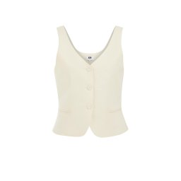 WE Studio Vestă alb natural