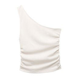 Pull&Bear Top alb lână